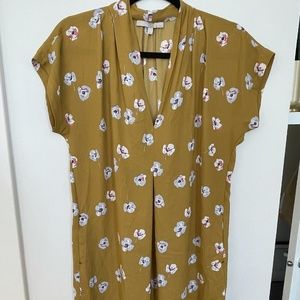 Monk & Lou Mustard Yellow Short Sleeve Dress